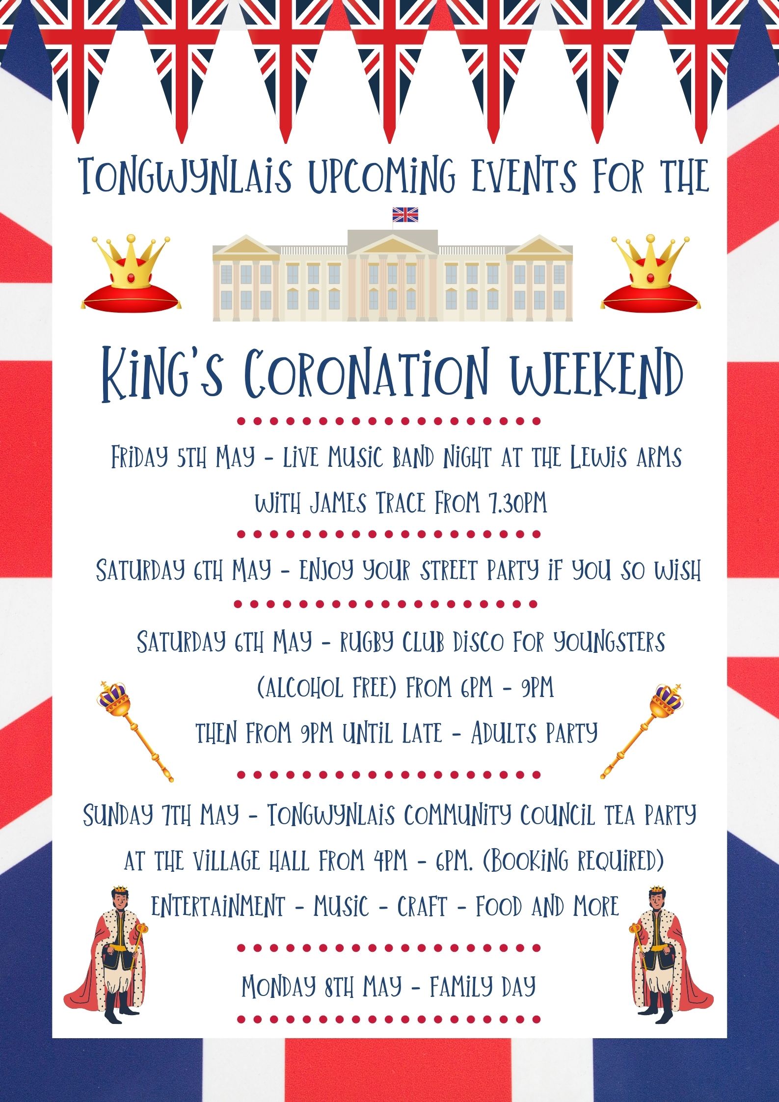 Coronation Weekend Poster